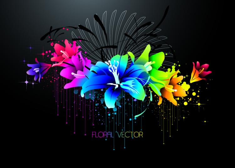 free vector Trend vector flowers